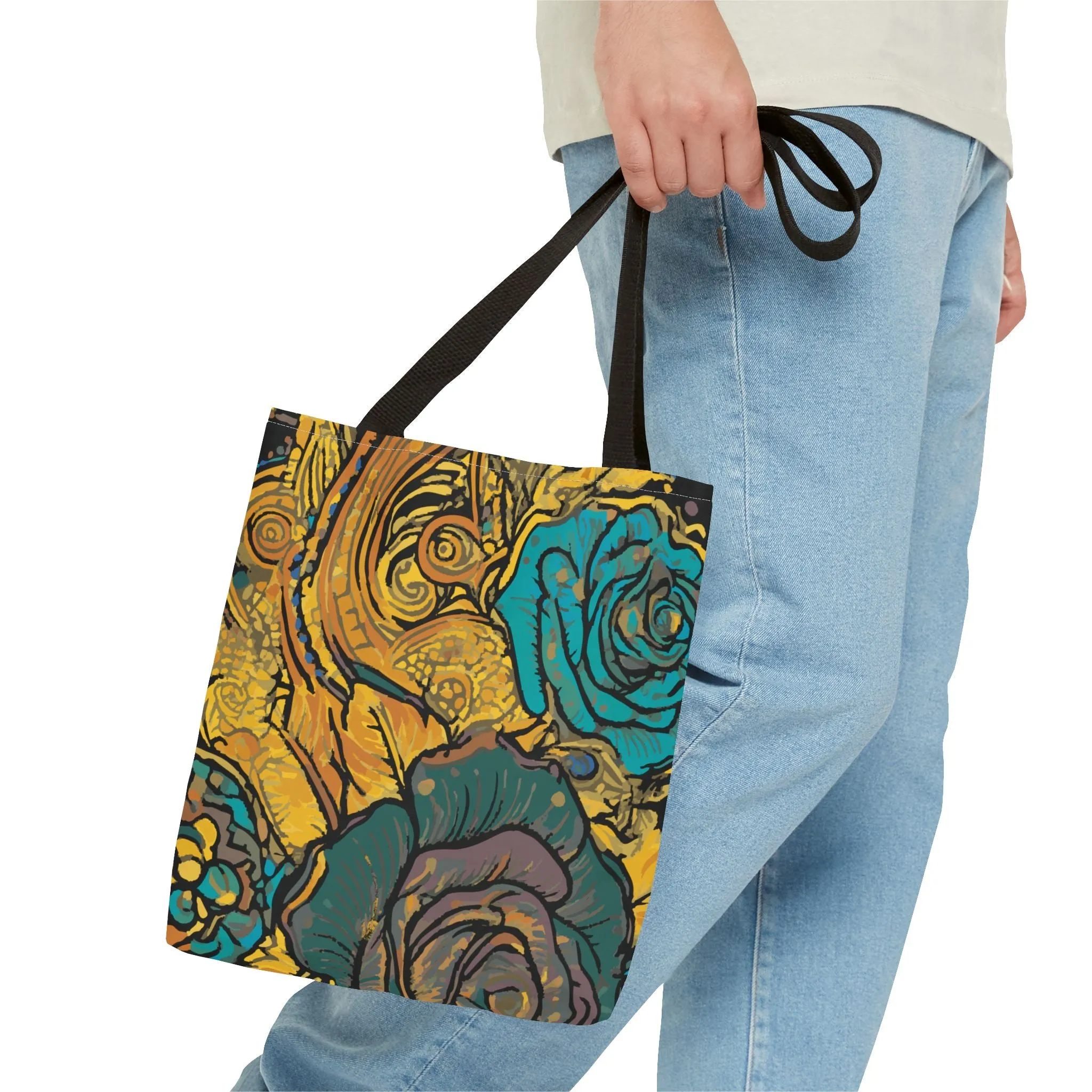 Vibrant Floral Tote Bag - Perfect for Everyday Use and Special Occasions