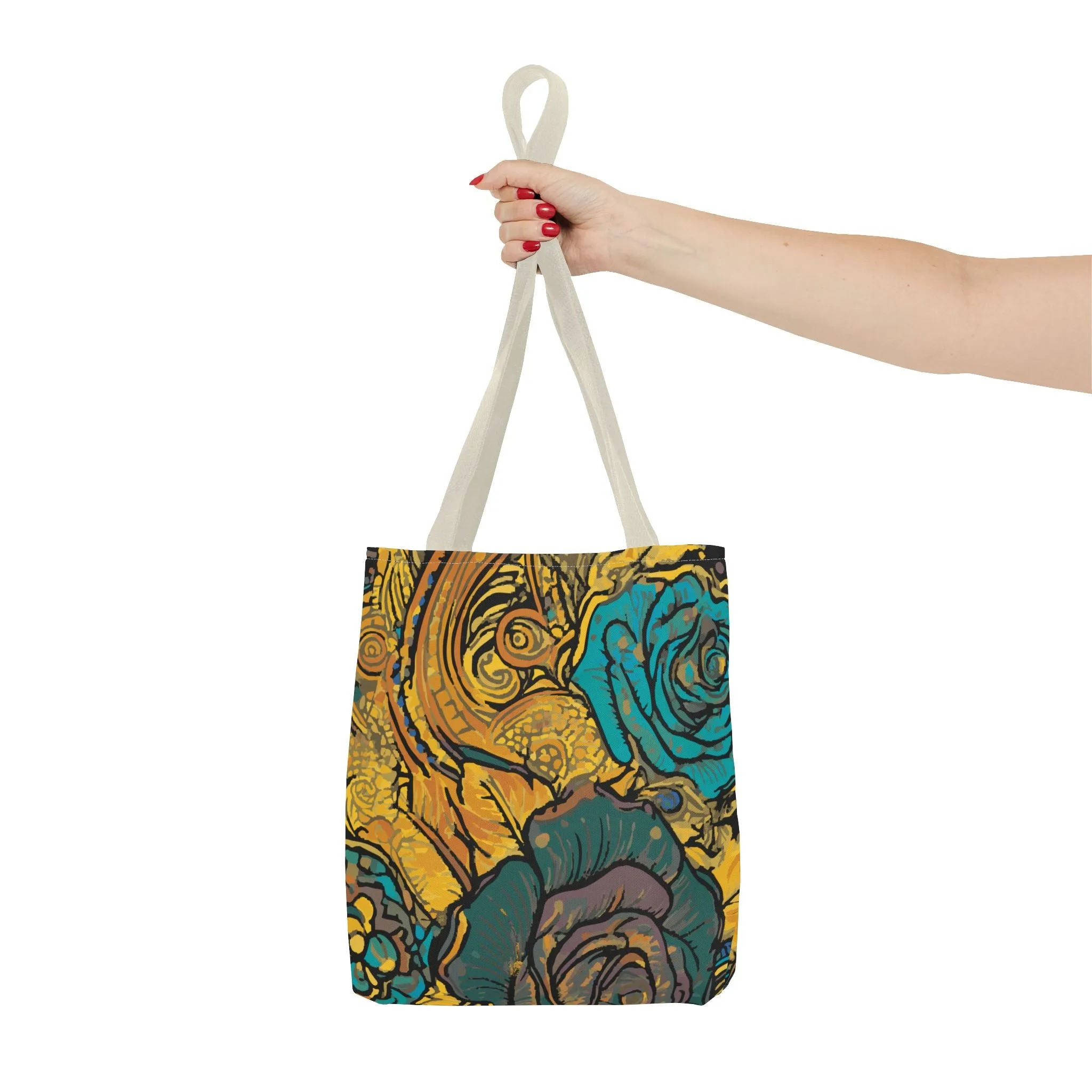 Vibrant Floral Tote Bag - Perfect for Everyday Use and Special Occasions