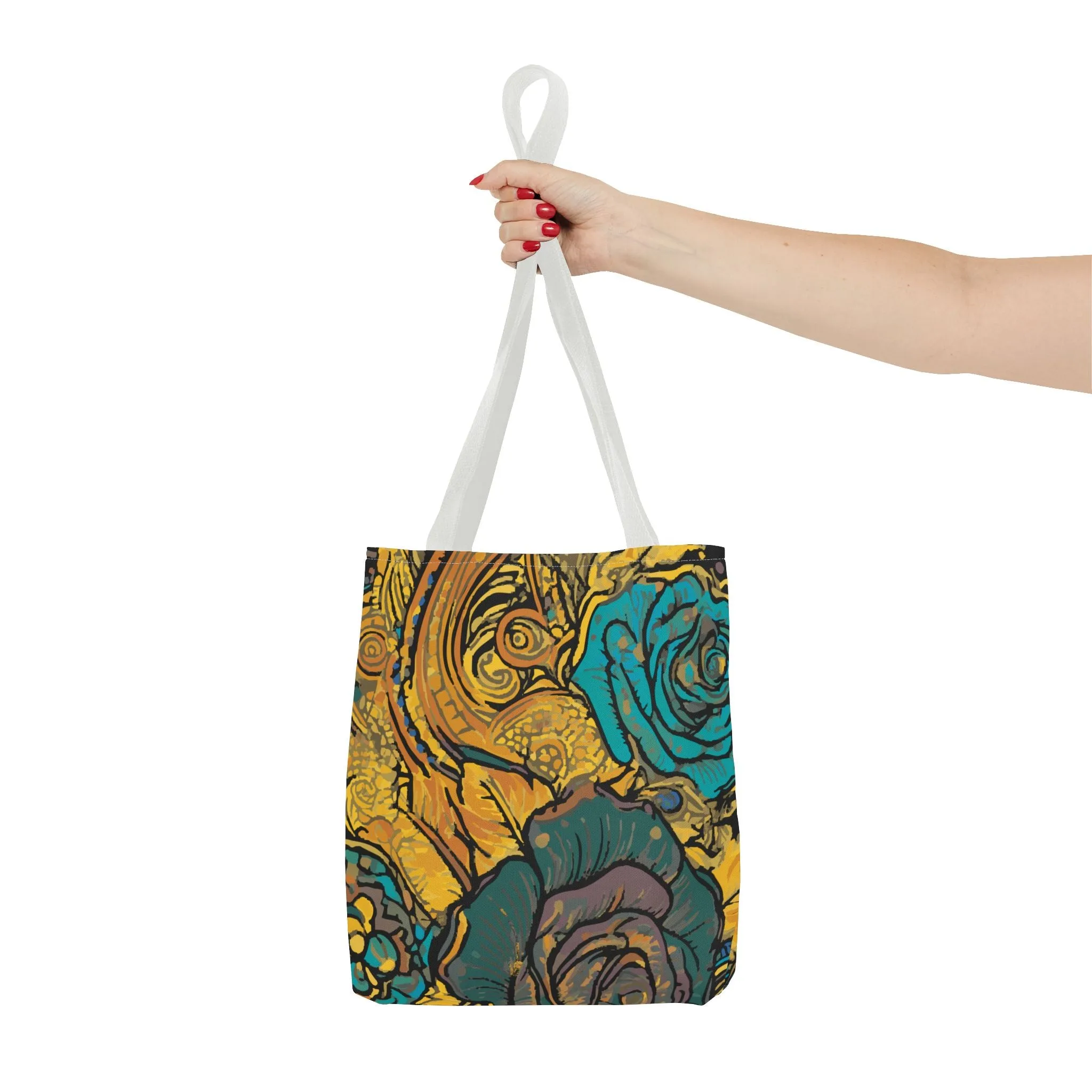Vibrant Floral Tote Bag - Perfect for Everyday Use and Special Occasions