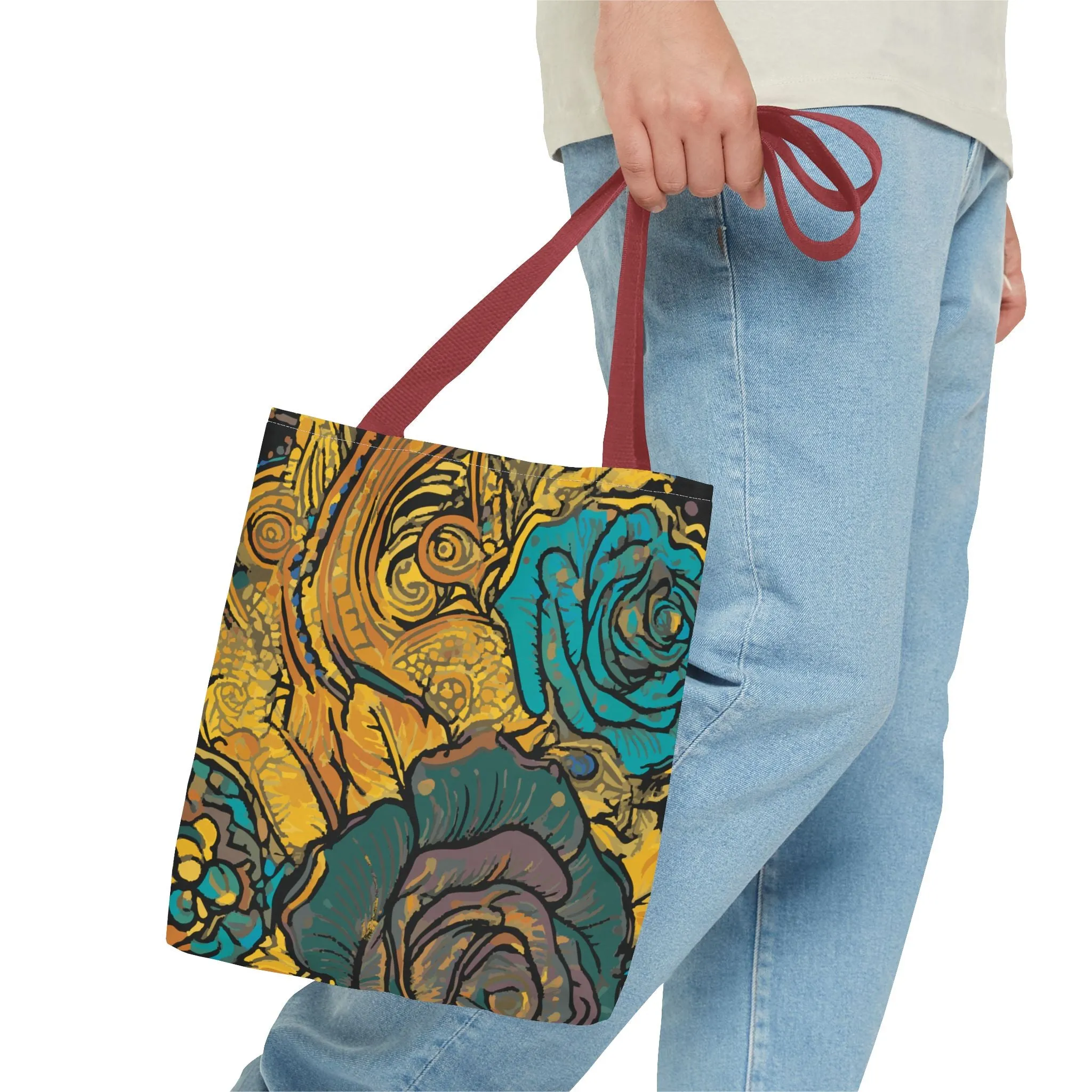 Vibrant Floral Tote Bag - Perfect for Everyday Use and Special Occasions
