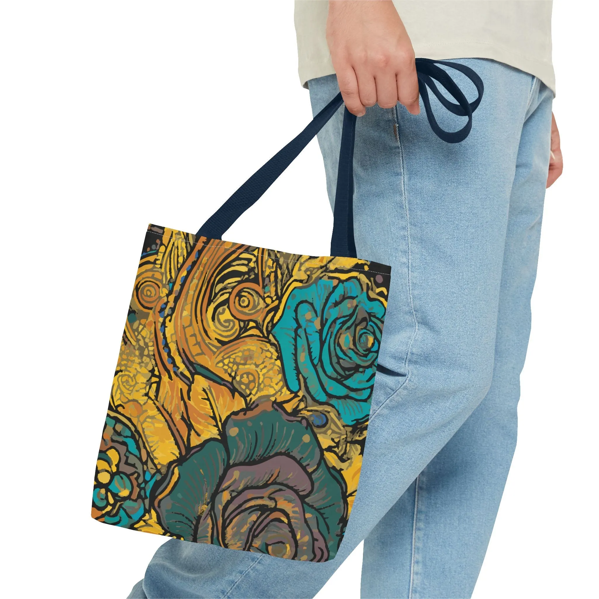 Vibrant Floral Tote Bag - Perfect for Everyday Use and Special Occasions