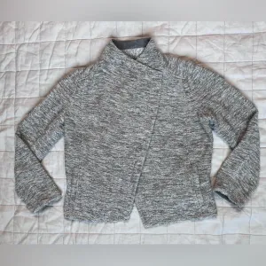 Vince Marled Grey Open Front Cardigan Lagenlook Bohemian - Medium