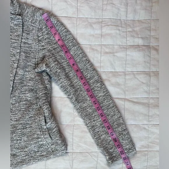 Vince Marled Grey Open Front Cardigan Lagenlook Bohemian - Medium