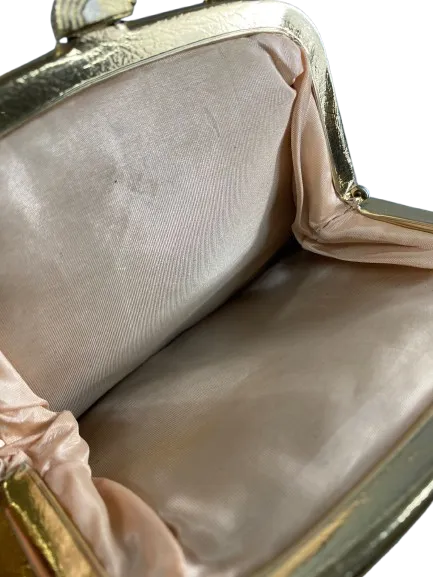 Vintage 1960's Metallic Gold Evening Bag