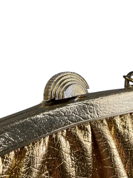 Vintage 1960's Metallic Gold Evening Bag