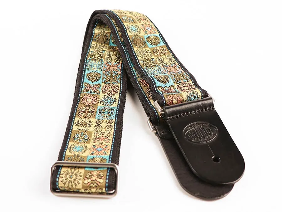 Vintage Jacquard Strap Multi Colour - Yellow/Blue