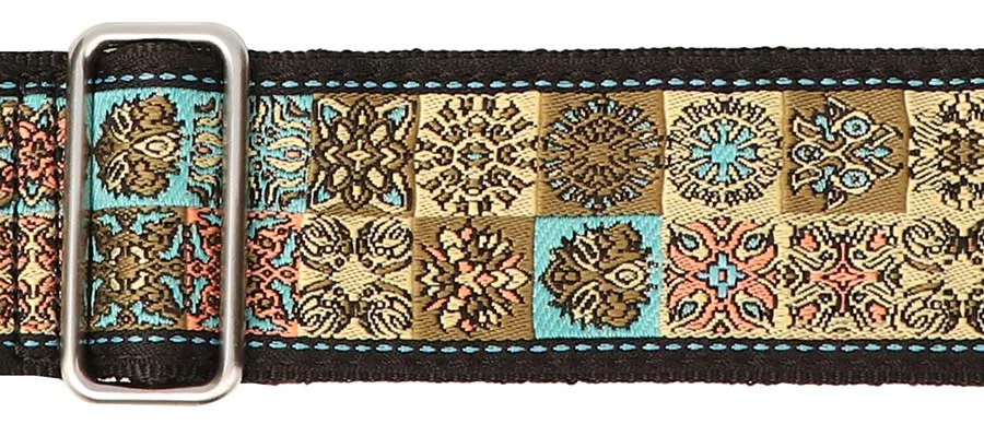 Vintage Jacquard Strap Multi Colour - Yellow/Blue