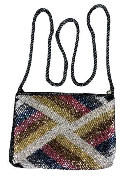 Vintage Multi-Colour Beaded Small Evening Bag