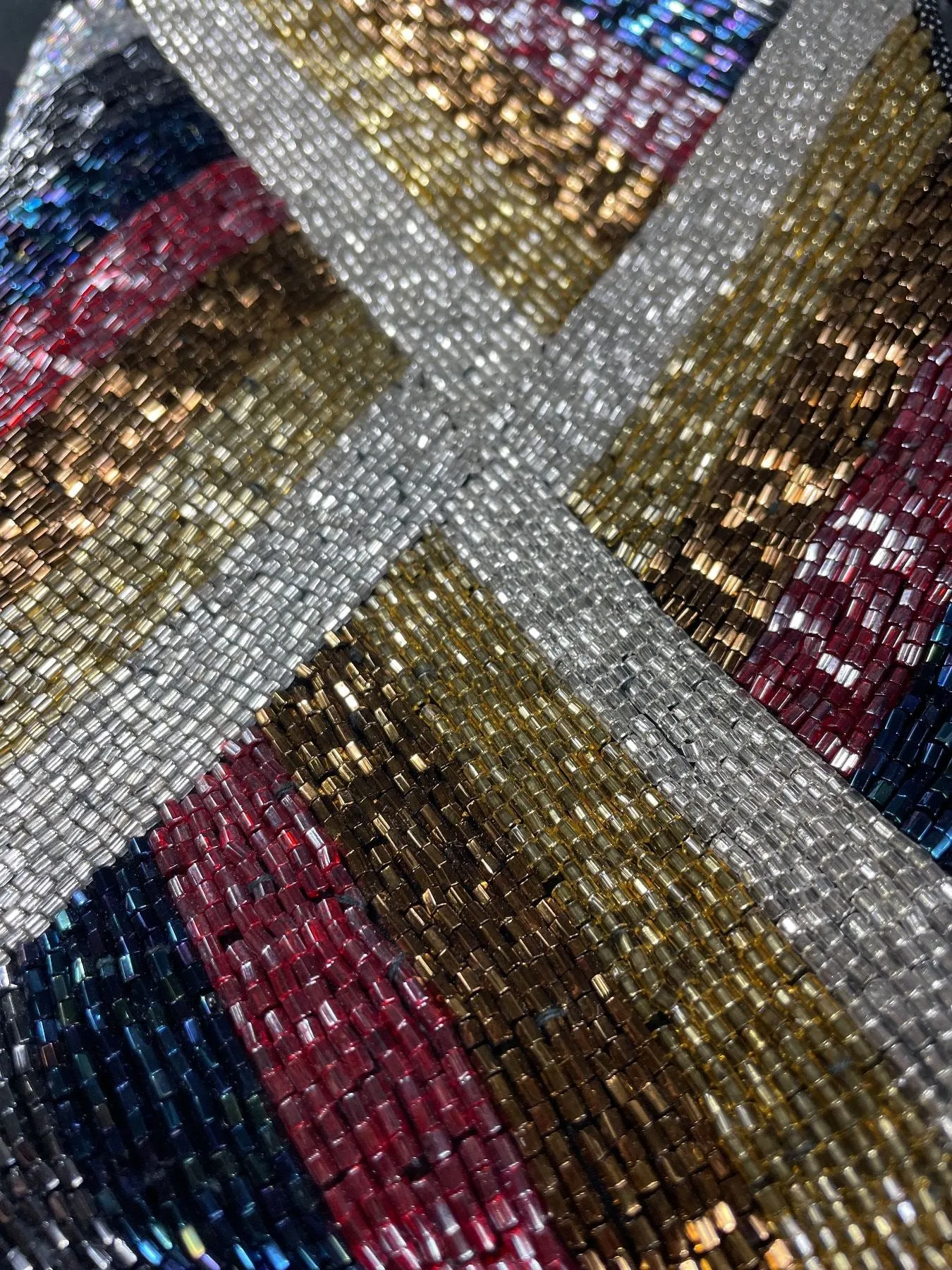 Vintage Multi-Colour Beaded Small Evening Bag