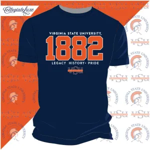 Virginia State  | VSU est1882 Navy Unisex Tees (z) (DK)