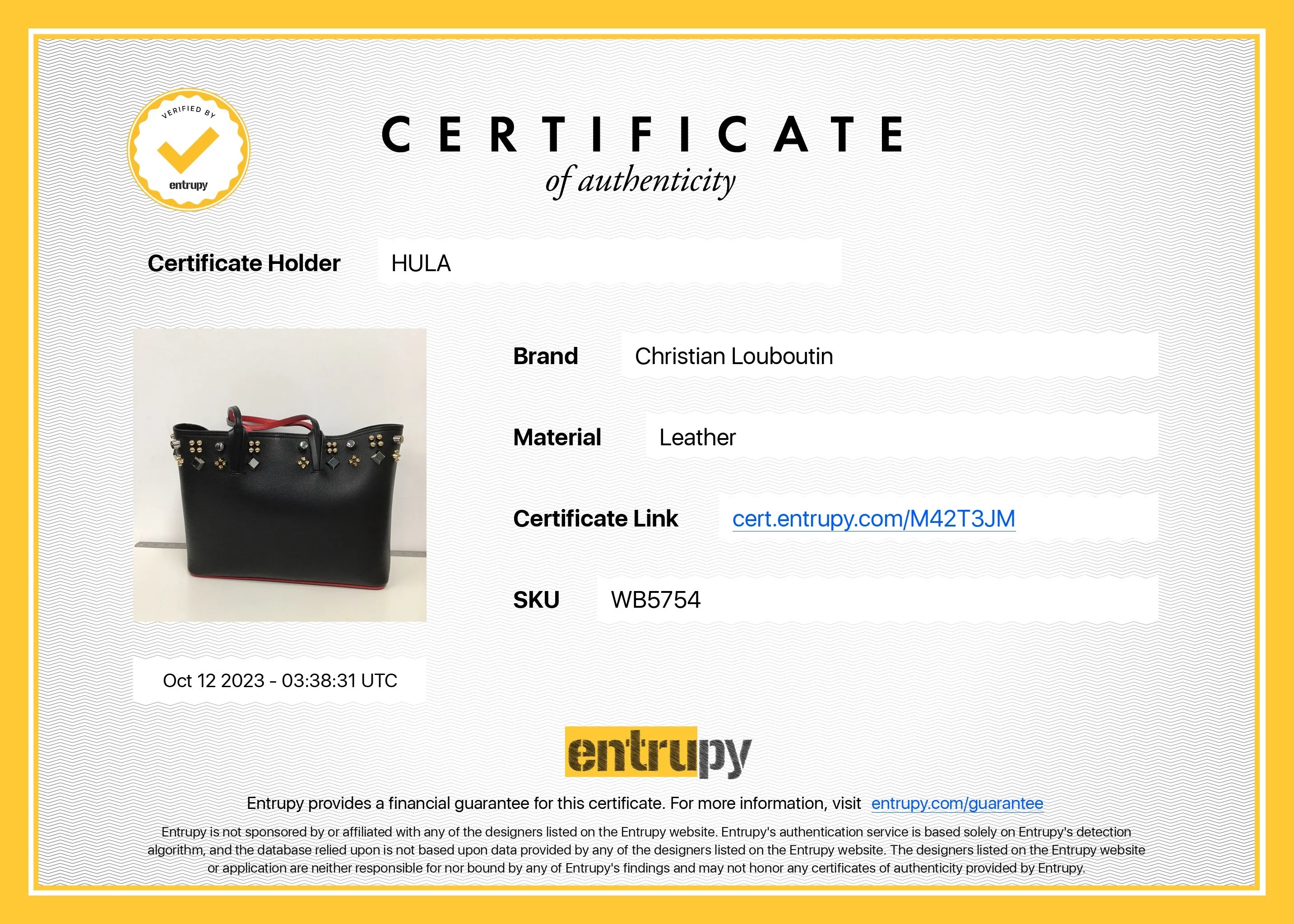 [WB5754] Christian Louboutin | Tote Bag