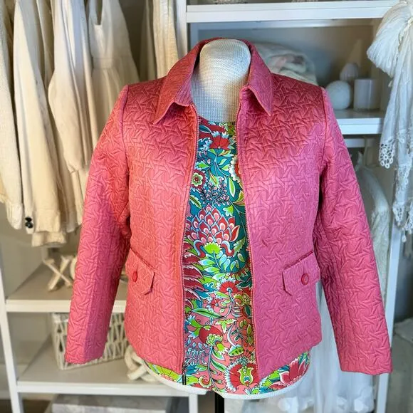Weather Tamer sz. Large quilted jacket career coastal, sophisticated, chic #3688