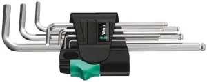 Wera 05022181001 950/7 Hex-Plus 1 L-key set, metric, chrome-plated, 7 pieces