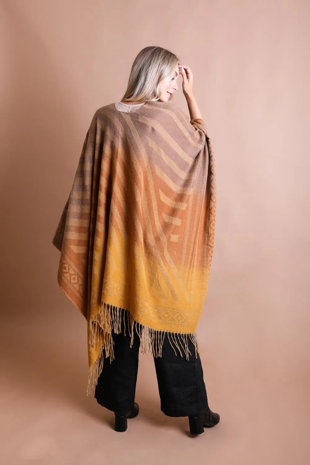 Western Style Colorblend Tassel Serape