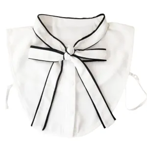 White Bow Collar