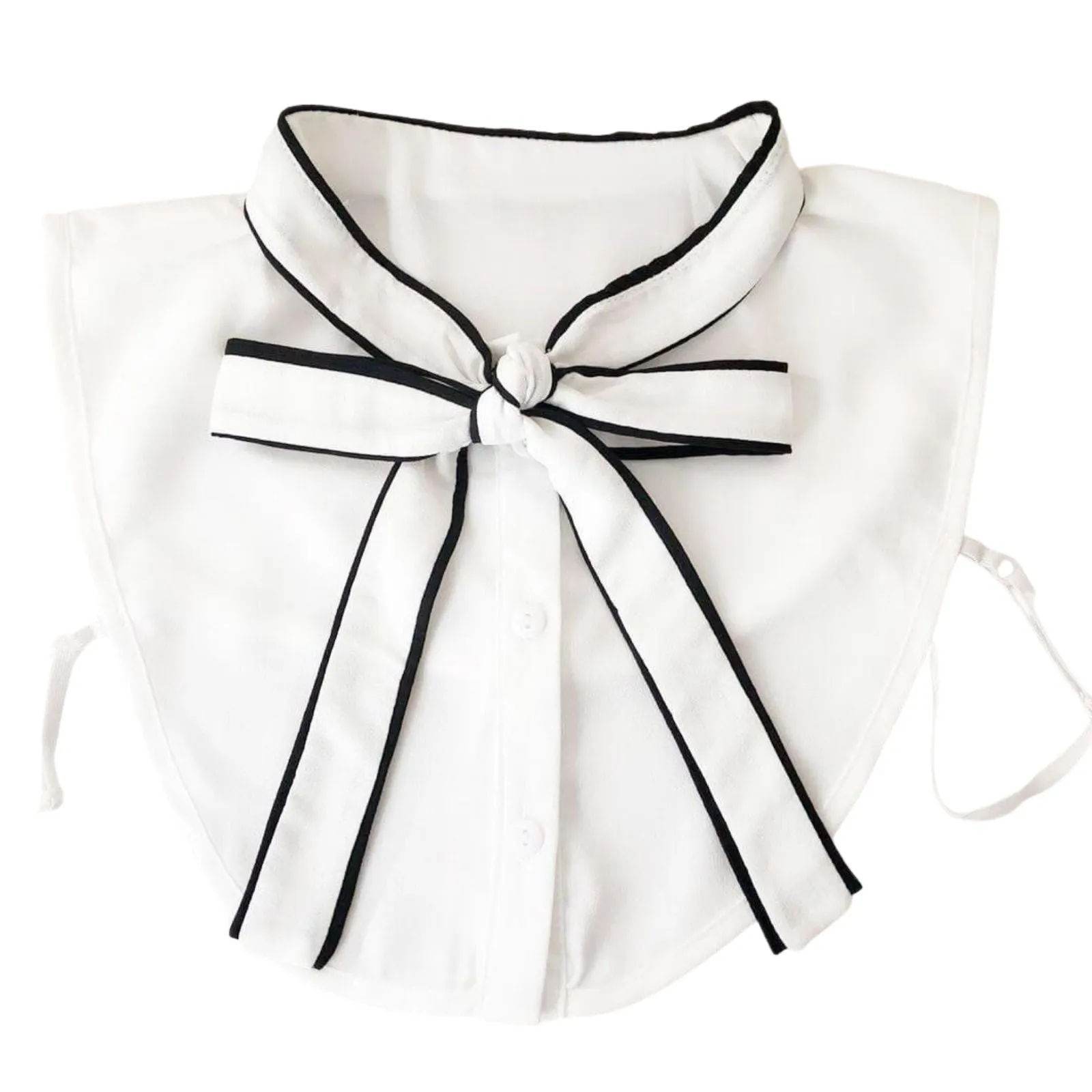 White Bow Collar