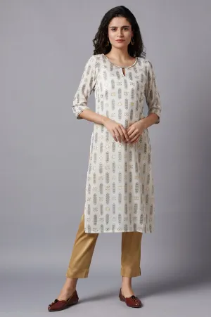 White Festive Ethnic kurta