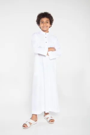 White Saudi Kids Studded