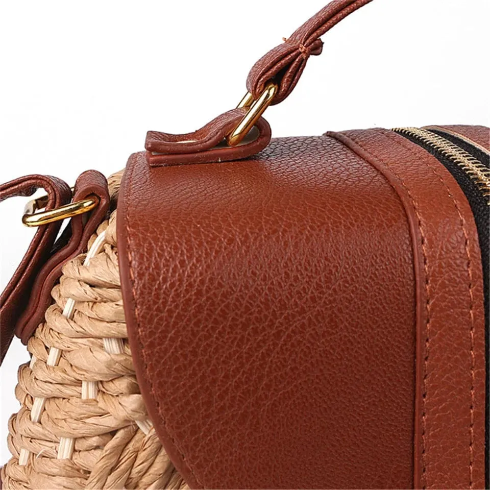 Wicker Crossbody Bag
