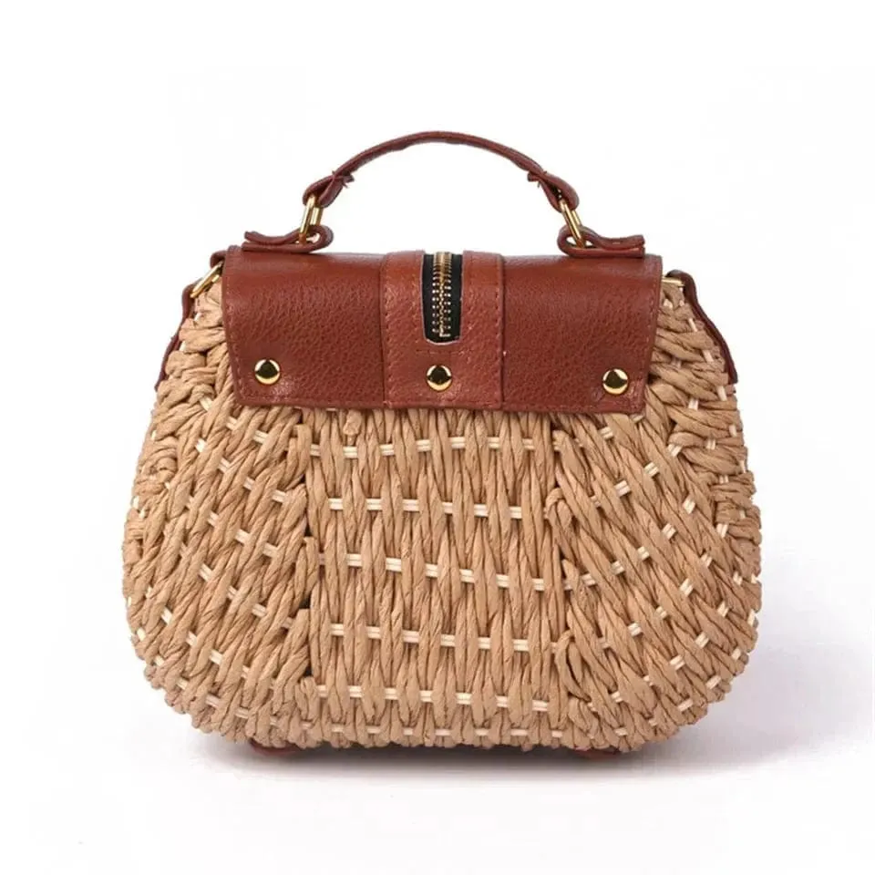 Wicker Crossbody Bag