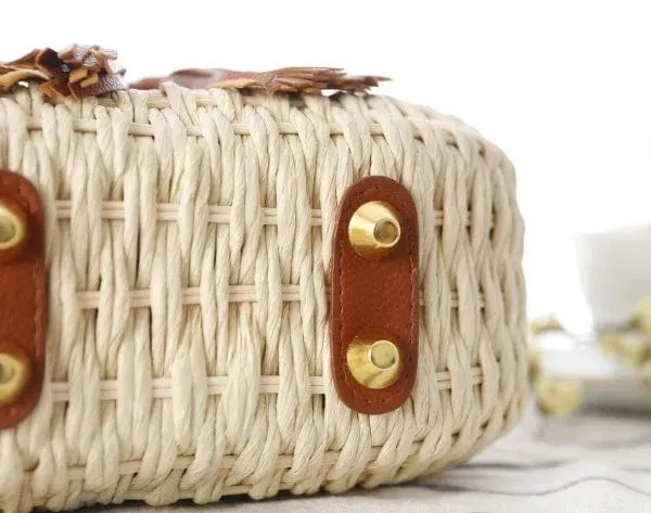 Wicker Crossbody Bag