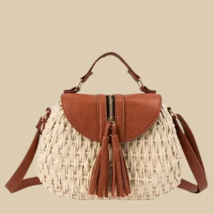 Wicker Crossbody Bag