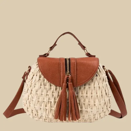 Wicker Crossbody Bag