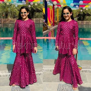 Wine Garara Suit