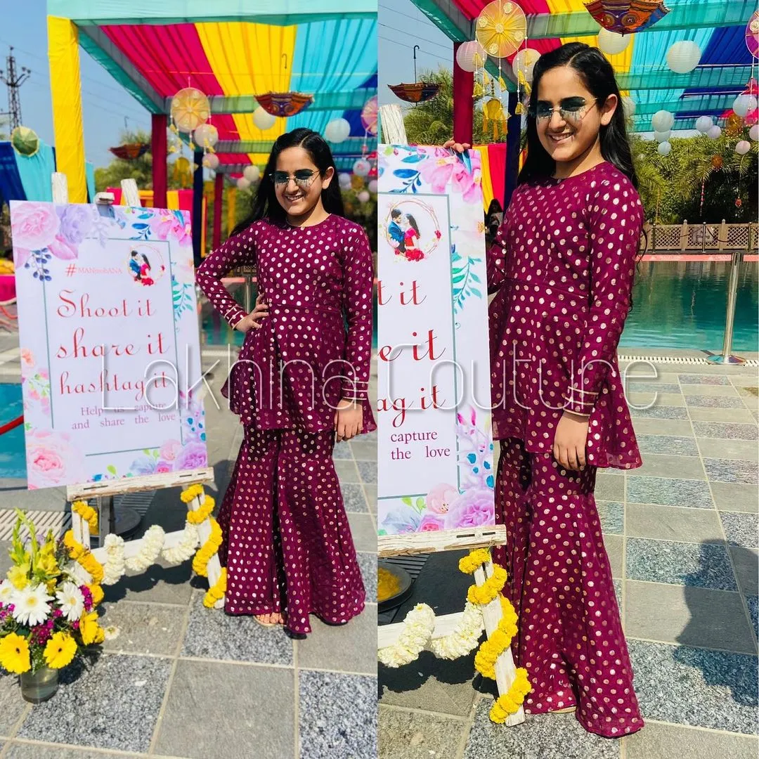 Wine Garara Suit