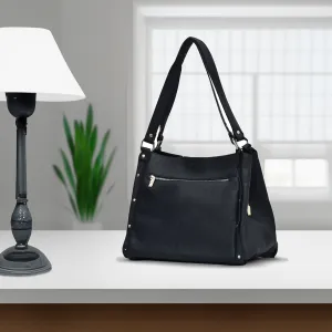 Women Black Large-Size Leather Bag Style Code 3001