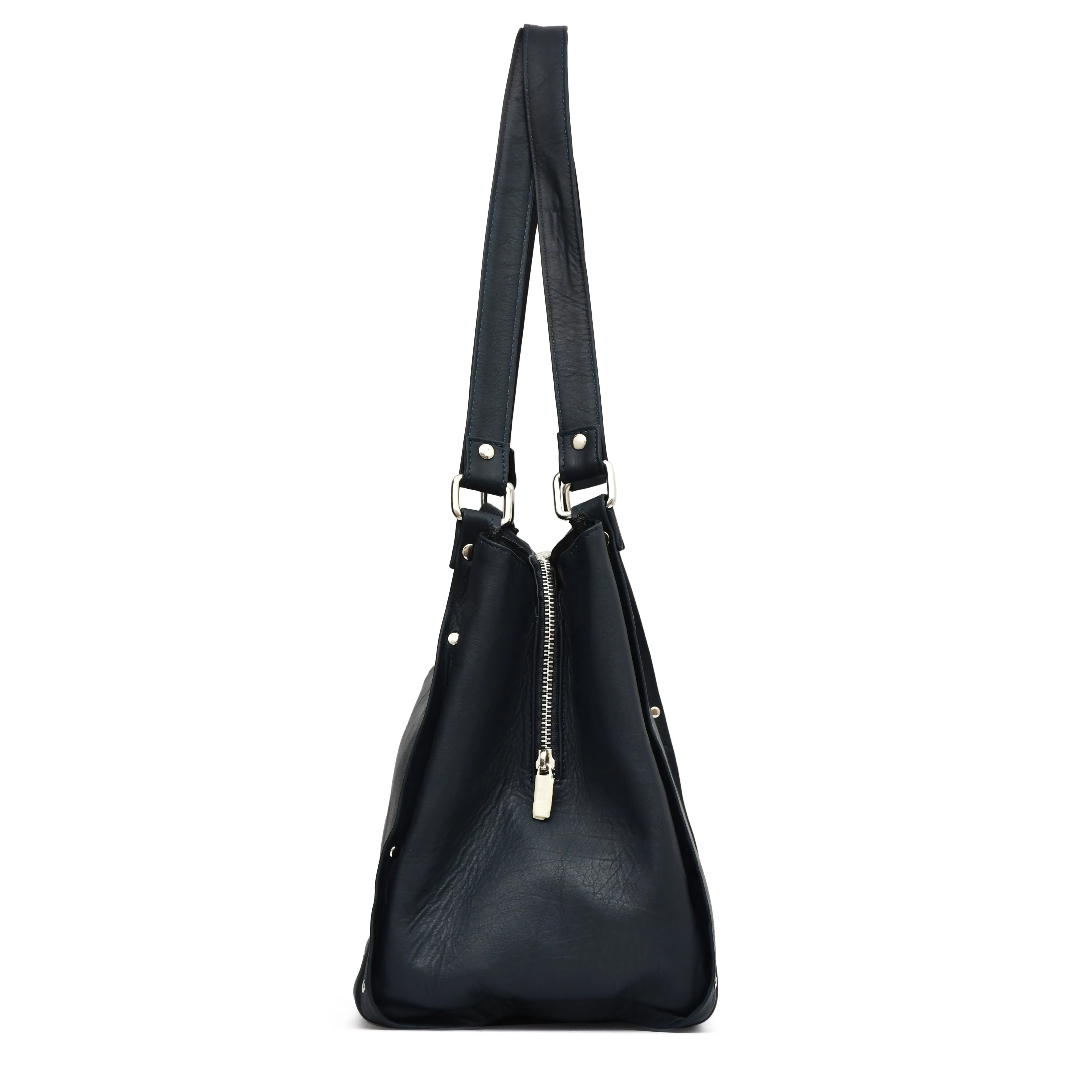 Women Black Large-Size Leather Bag Style Code 3001