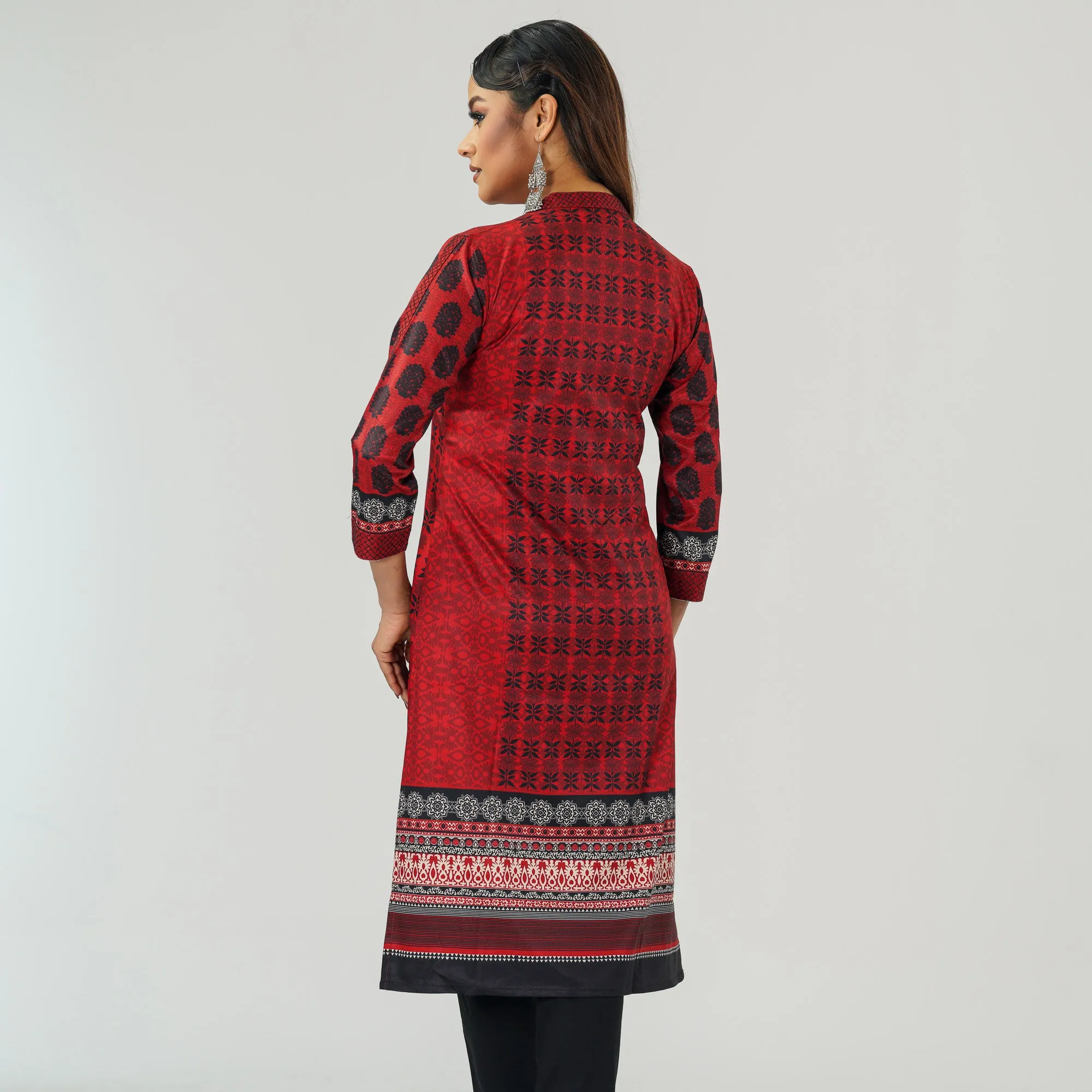Womens Ethnic Maroon Kurti