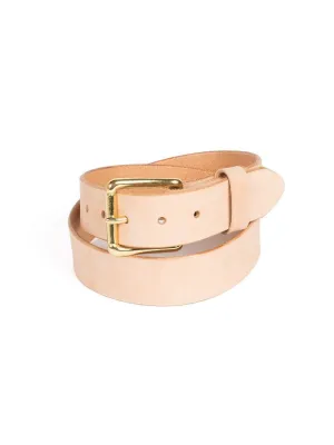Wood&Faulk Martin Belt Vegetable Tan