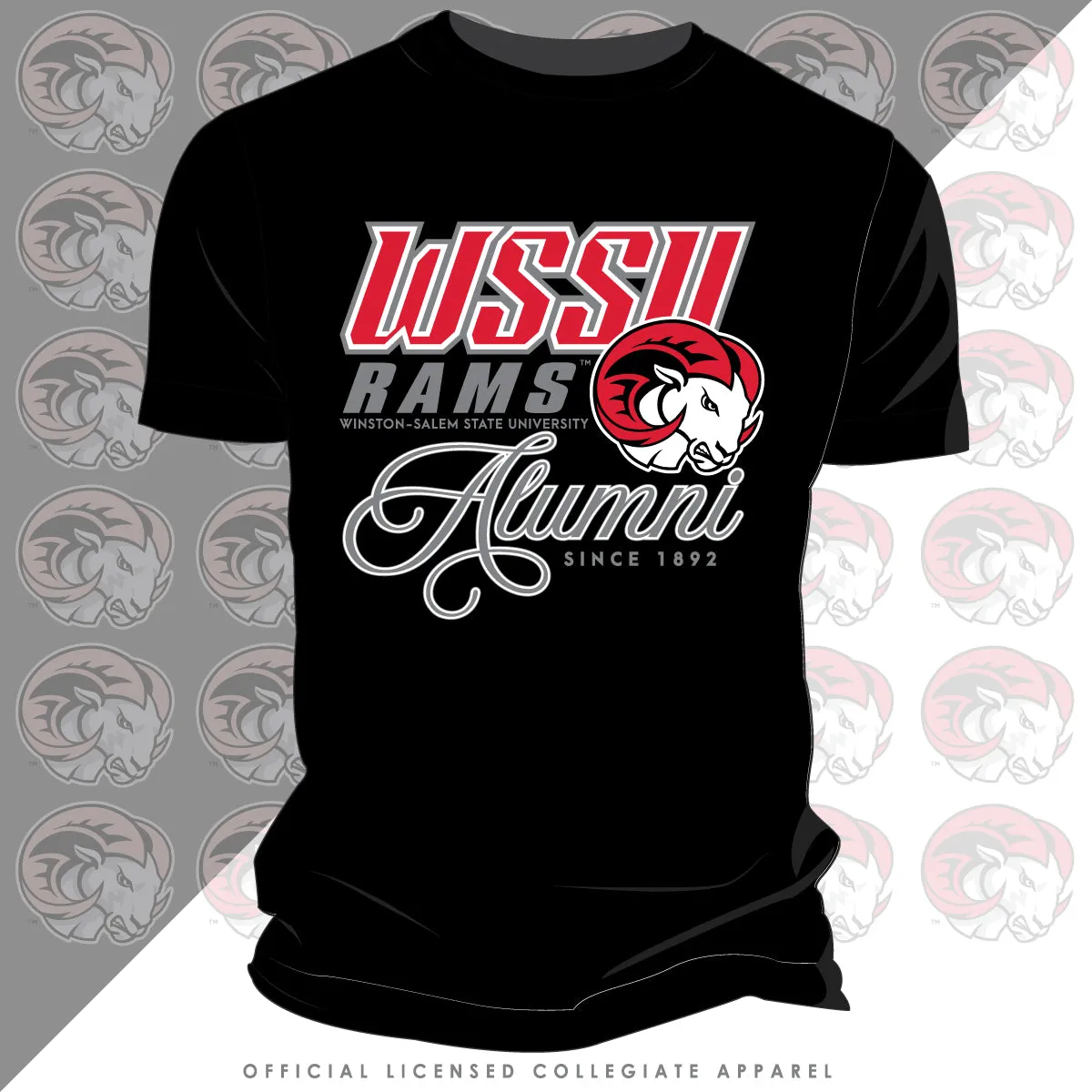 WSSU | Fancy ALUMNI Black Unisex Tees (N)