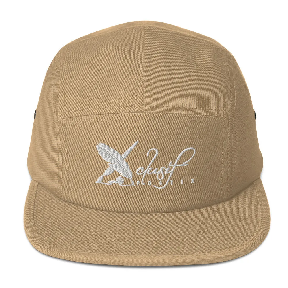 XCLUSIF POETIX WHITE LOGO Five Panel Cap