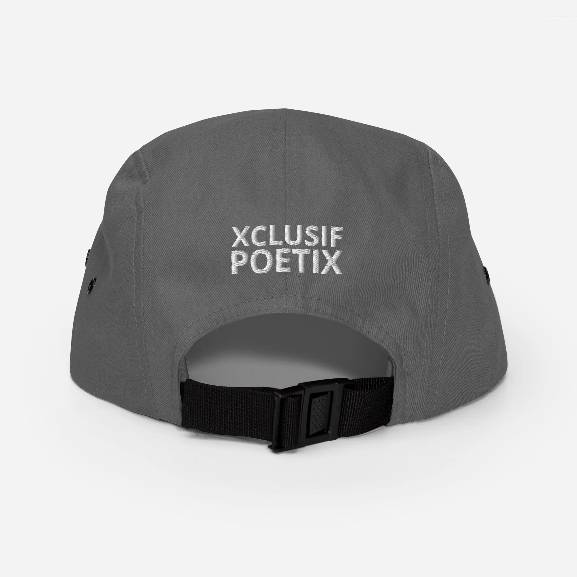 XCLUSIF POETIX WHITE LOGO Five Panel Cap