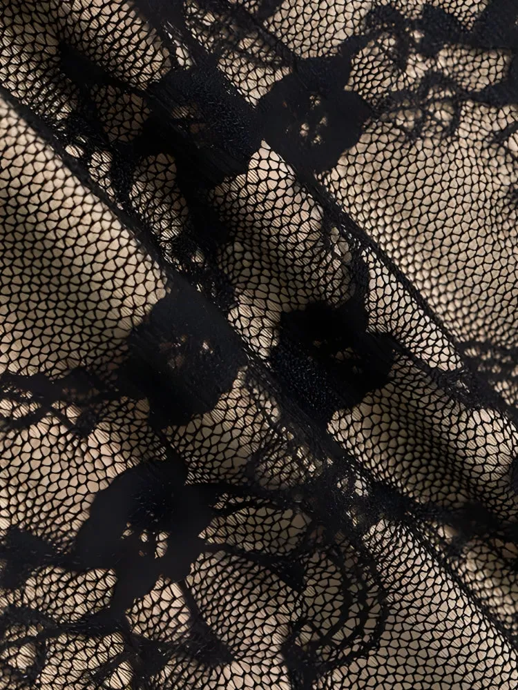Y2K Lace Midi Dress