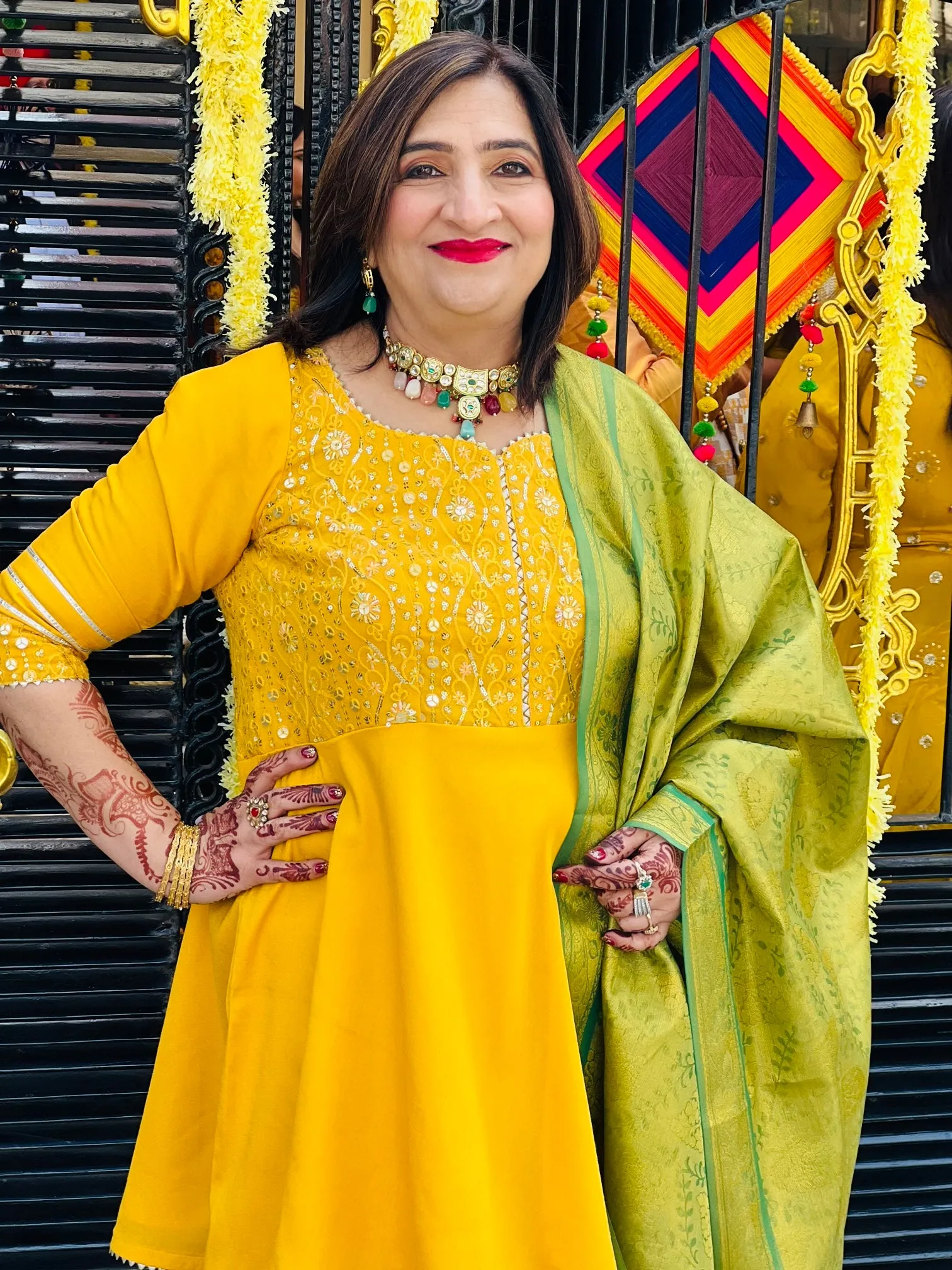 Yellow Stunning Garara Suit