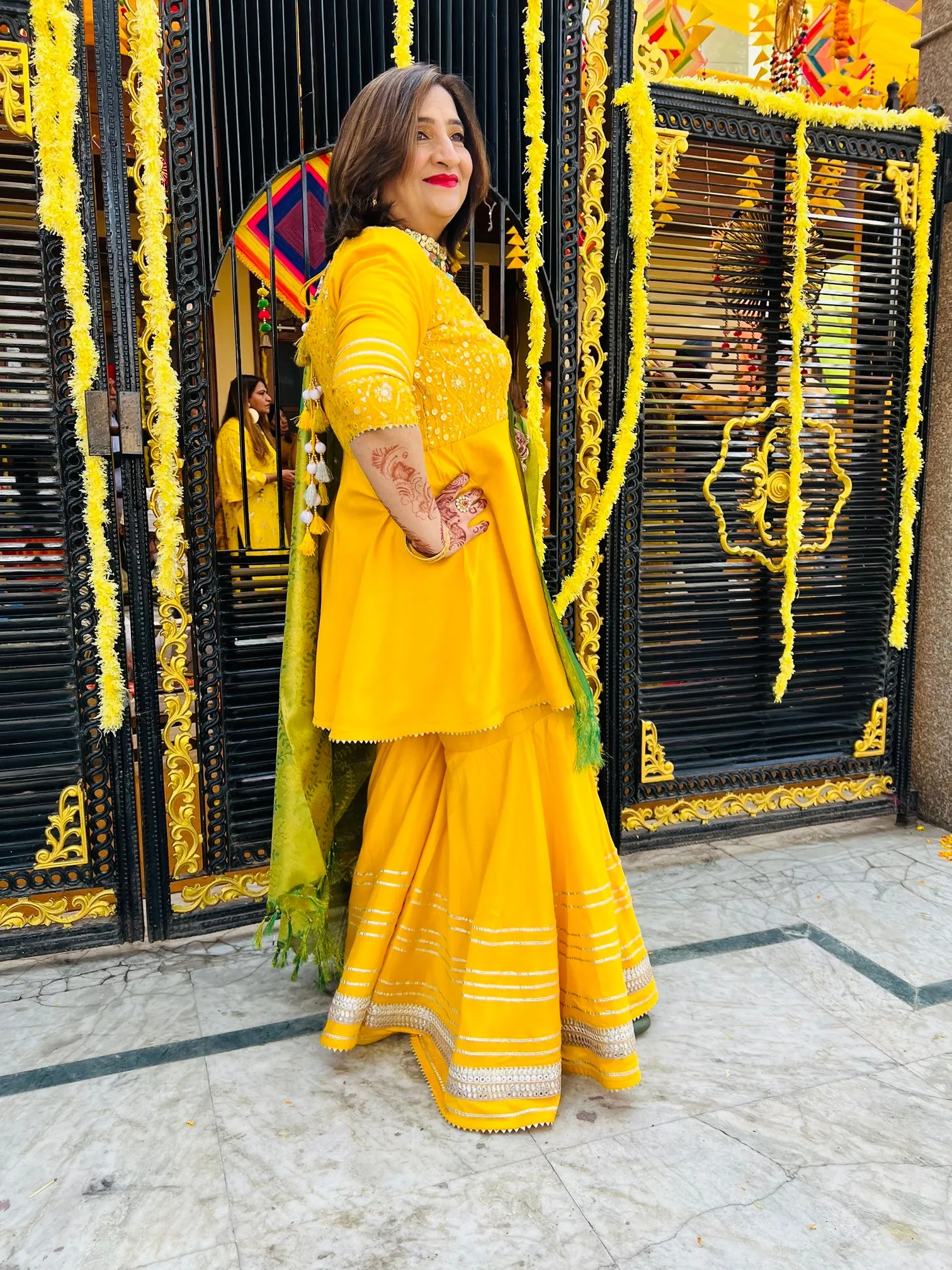 Yellow Stunning Garara Suit