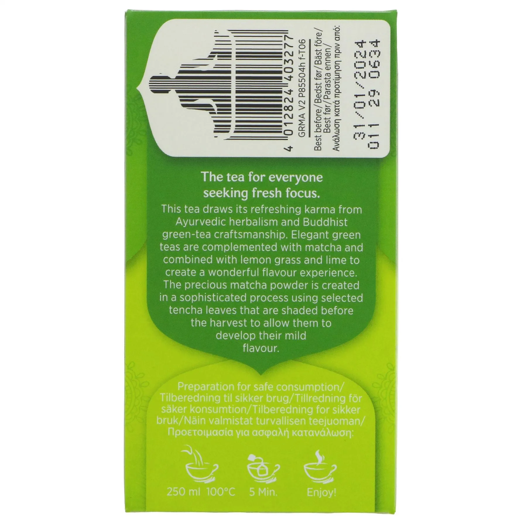 Yogi Tea | Green Tea Matcha Lemon - Matcha, Lemon Grass, Lime | 17 bags