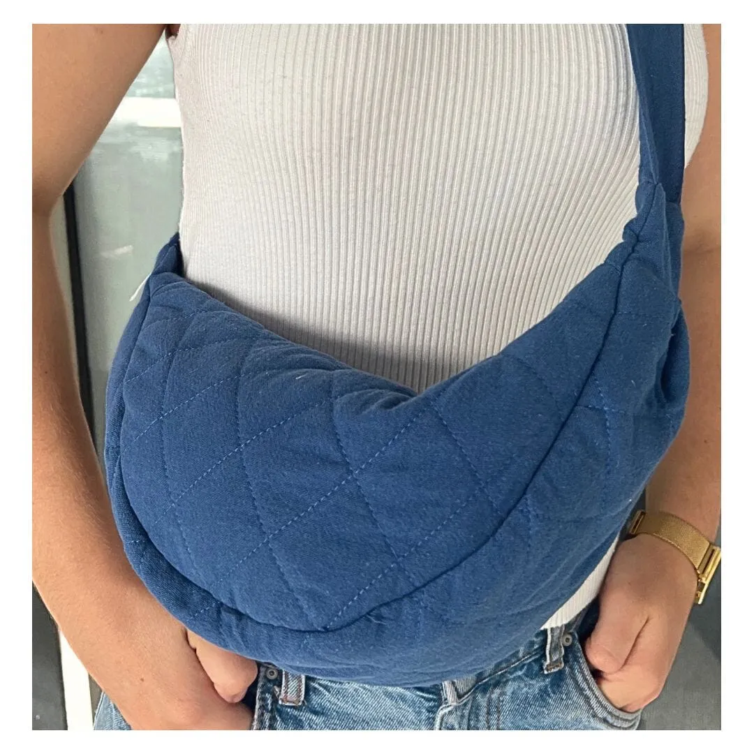 ZABECCA THE LABEL Banana Bag - Denim