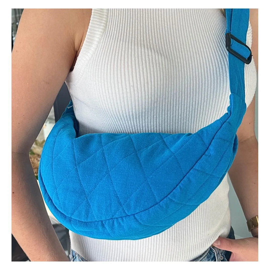 ZABECCA THE LABEL Banana Bag - Electric Blue