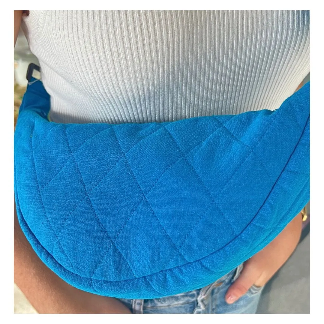 ZABECCA THE LABEL Banana Bag - Electric Blue